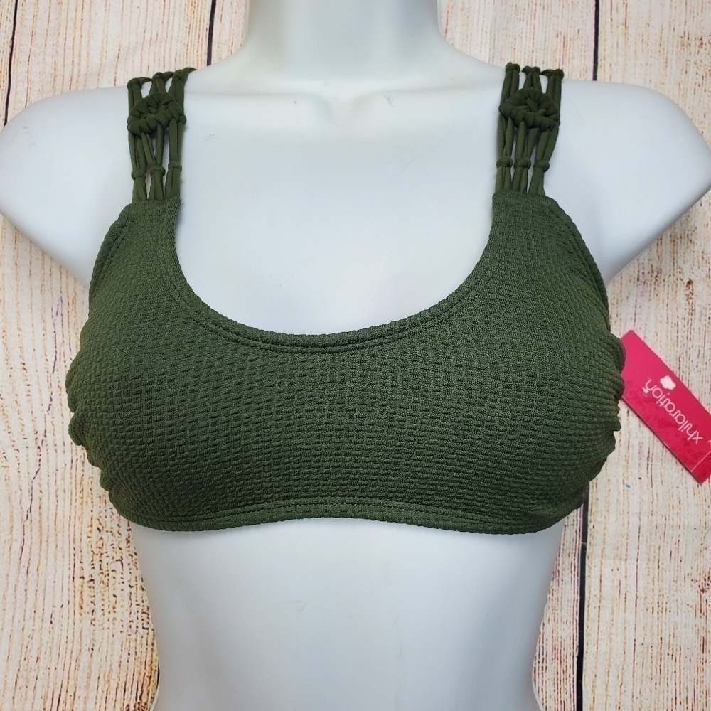 Xhilaration‎ Embroidered Strap Swimwear Top